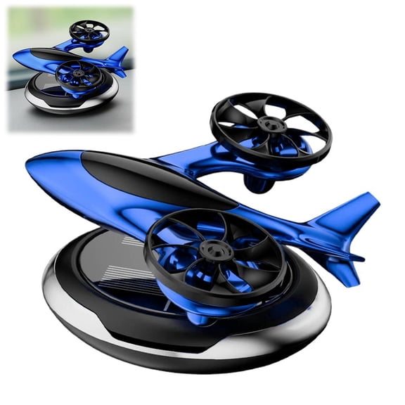 Car Freshener,Helicopter Solar Energy Rotating Aromatherapy Diffuser,Creative Airplane Shape Fragrance Diffuser for Car Dashboard, Home, Office