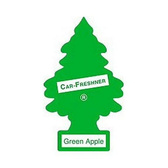 Car Freshner 10316 Little Trees Air Freshener Green Apple Scent - Single Tree per Package