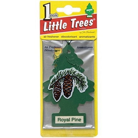 Car Freshner Little Tree Car Air Freshener Royal Pine - Woody Scent - 1 Pack, Yellow