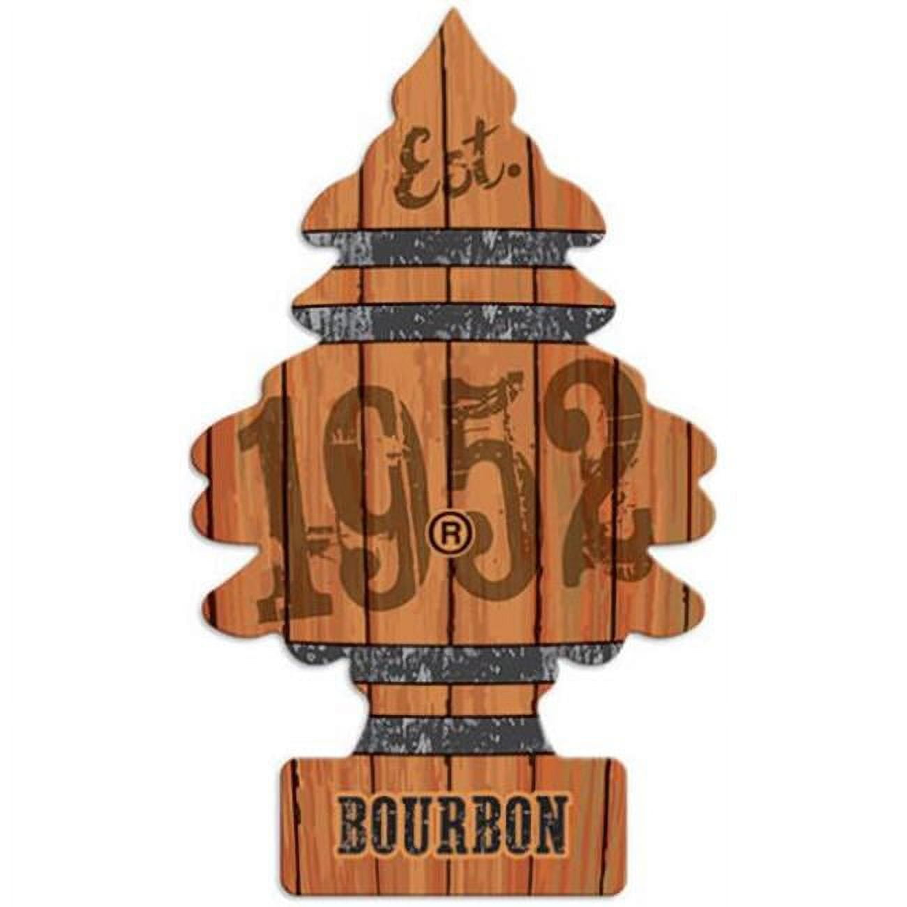 Car Freshner C15-U6P60975 Little Trees Car Air Freshener, Bourbon - Pack of 6