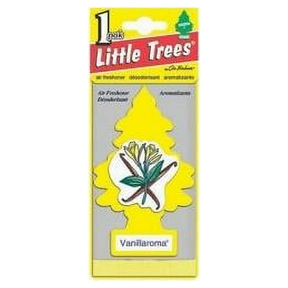 Car Freshner Corporation (CRFU1P-10105) Little Tree Car Freshener, Vanillaroma, One per Pack