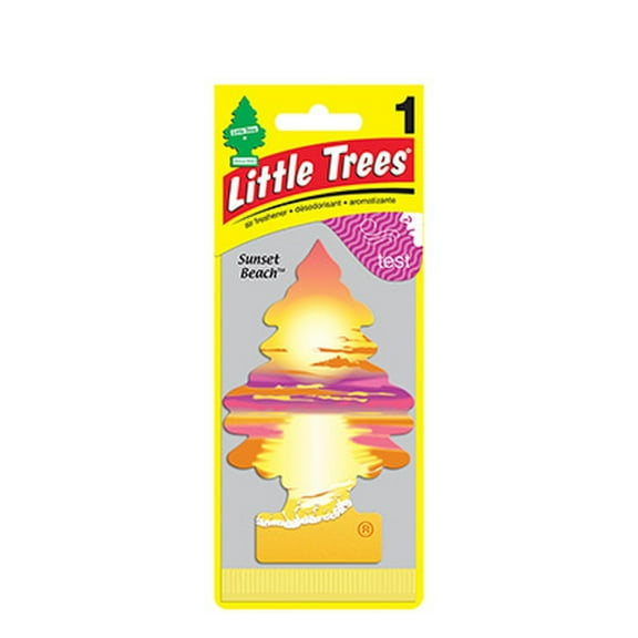 Car Freshner U1P17146 Little Trees Air Fresheners, Sunset Beach, 1 Ea