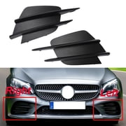 Car Front Bumper Fog Light Cover Grilles for C-Class W205 2018-2020 A2058857202 A2058857302