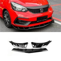Car Front Bumper Lip Splitter Diffuser Spoiler Body Kit For Honda Fit 2021-2024 Bumper Guard Cover Protector Car Accessories