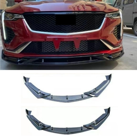 Car Front Bumper Lip Splitter Diffuser Spoiler Car Accessories For Cadillac CT4 Bumper Guard Cover Protector Modification Part