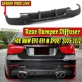 thumbnail image 1 of Car Front Bumper Lip Spoiler Splitter Surround Molding Trim For BMW E90 E91 M Sport 2005-2012 Front Bumper Diffuser Body Kit, 1 of 7