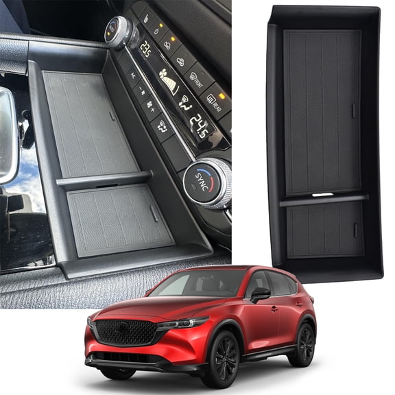 Car Front Center Console Storage Box Organizer Tray Fit For 2022-2025 Mazda CX-5