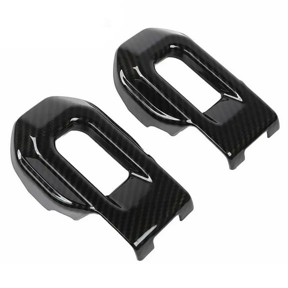 Car Front Engine Hood Lock Latches Buckle Pins Decoration Cover Trim Carbon Fiber Look For Jeep For Wrangler JL 2018-2023