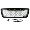 thumbnail image 1 of Car Front Grill for 04-08 Ford F-150 w/ LED&Wiring Gloss Black Grille, 1 of 10