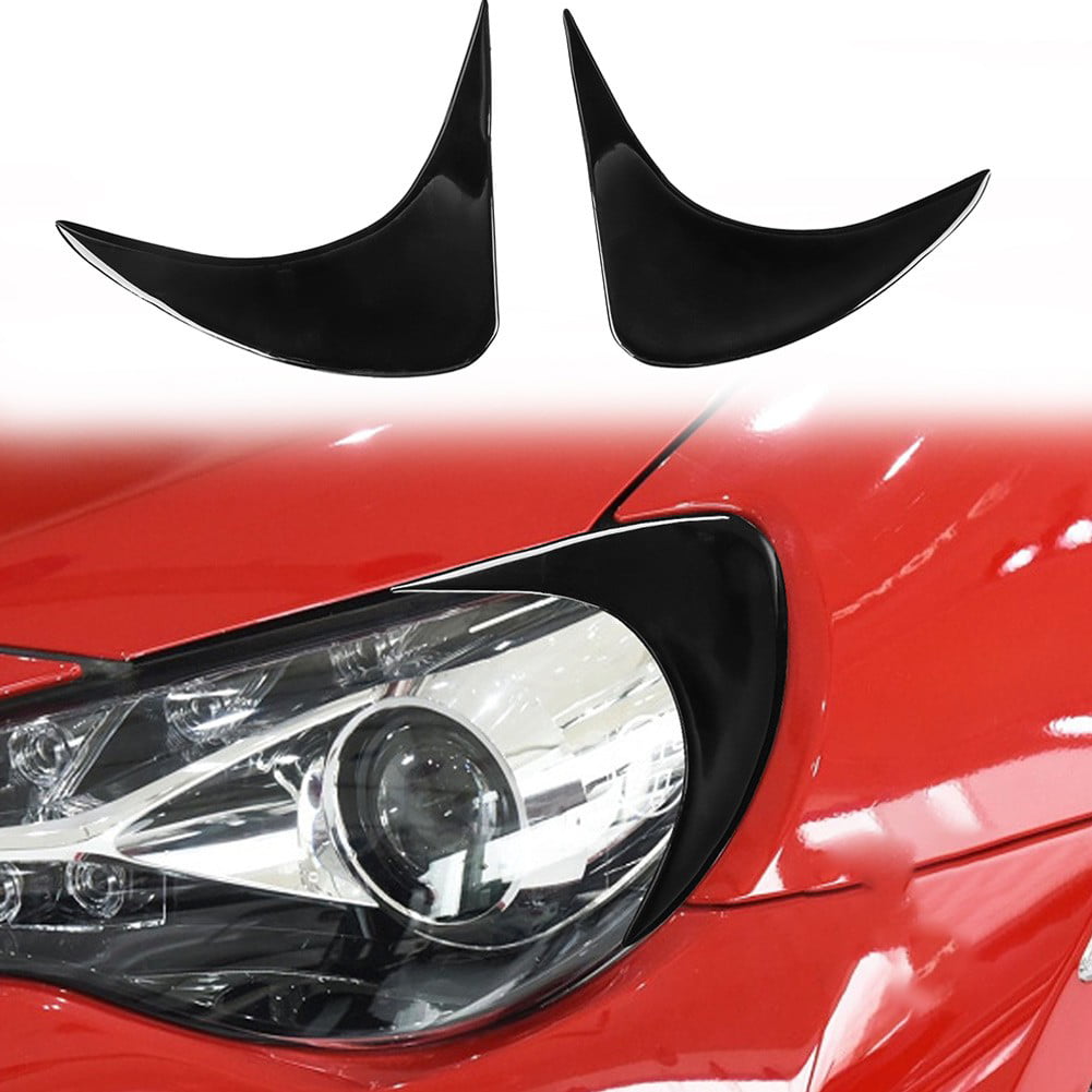 Car Front Headlamp Eyebrow Eyelid Cover Stickers Trim For Toyota