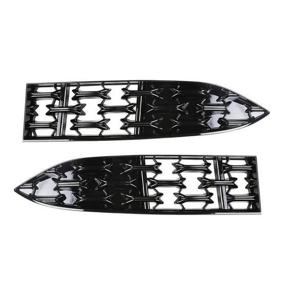 Car Front Lower Bumper Grill Grille Moulding Cover for CX5 -5 2022+ Front Bottom Middle Net Decoration B,2 * Bumper Lower Grilles,black