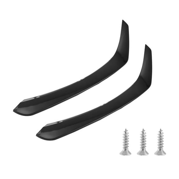 Car Front Lower Bumper Side Spaoiler for - CLA-Class W117 C117 CLA45 CLA200 CLA220,1 Pair x Front Lower Bumper Side Splitter Spoiler Canard,bright black