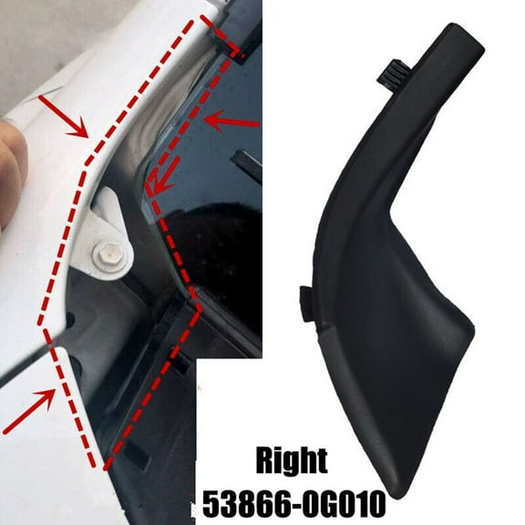 Car Front Right Windshield Wrap Corner Trim Cowl Trim For Toyota LC150 2010-2017