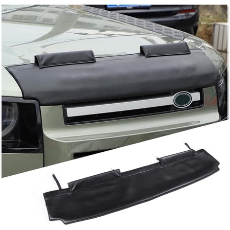 Car Front Stone Deflector Hood Protection Shield Sand Block Compatible for Land Rover Defender 90 110 130 2020 2021 2022 2023 Car Outdoor Safety Decoration Leather Cover Exterior Accessories