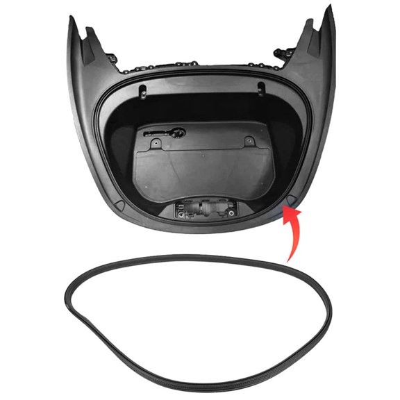 Car Front Trunk Rubber Weatherstrip Luggage Weatherstrip for Placement Model 3 2017-2023 Nightlife 0492-HO B 049200B