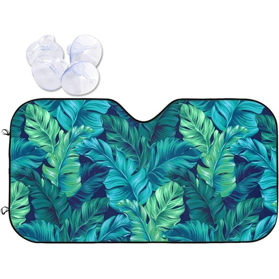 Car Front Windshield Sun Shade,Auto Sunshade for Car Truck SUV - Blocks Uv Rays Sun Visor Protector (51" X 27.5"Inch, Hardened)