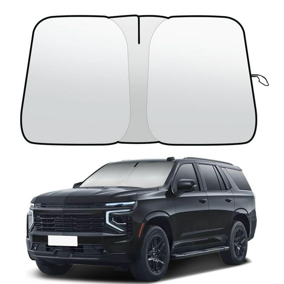 Car Front Windshield Sun Shade For 2021-2024 Chevy Tahoe Blocks UV Rays Sun Visor