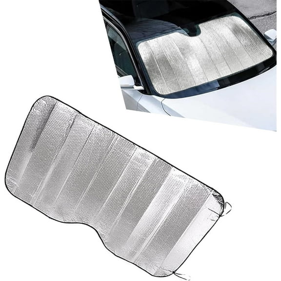 Car Front Windshield Sunshade,Topboutique Car Windshield Cooling Cover,Windshield Sunscreen Heatshield to Blocks Harmful UV Rays,Foldable Reflective Sun Visor,51''x23''
