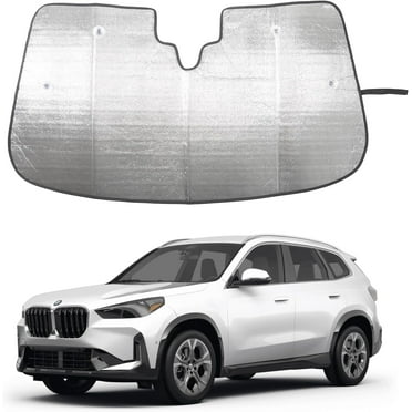 BMW Windshield Sun Shade - Custom Fit For X3/X5/5 Series (Silver Reflective Surface)