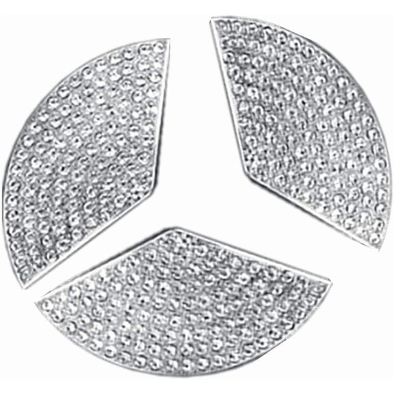 Car Front face Logo Trunk Sign Bling Crystal Rhinestone Accessories Fit for Mercedes Benz A Class C Class E Class CLA GLA GLC GLE (CLA Trunk Sign (3pc / Set))