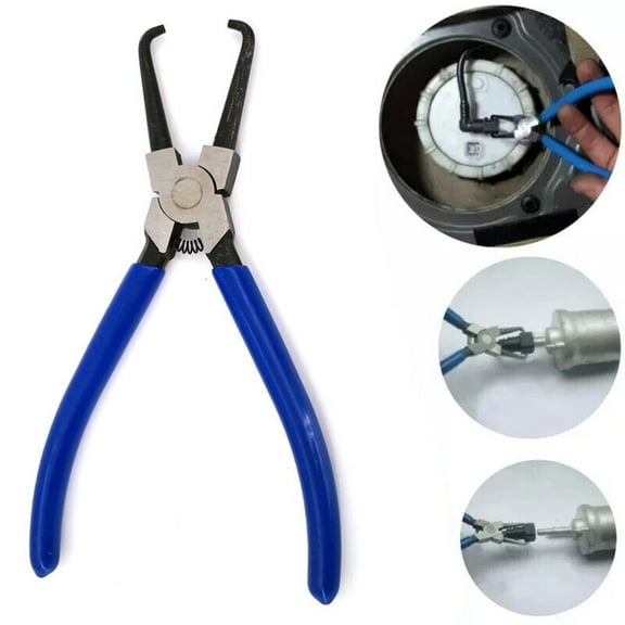 Car Fuel Filter Line Petrol Clip Disconnect Removal Plier Tool Carbon Steel Rubber Ensure Efficient Maintenance Of Fuel System