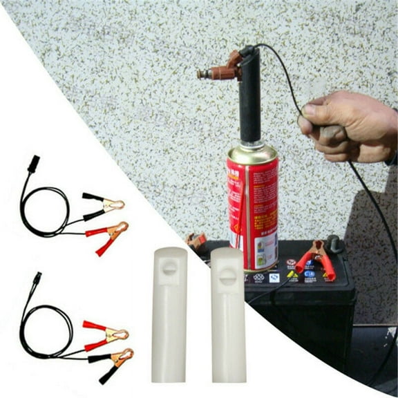 Car Fuel Injector Flush Cleaner Adapter Cleaning Tool Set Nozzle Diy Kit