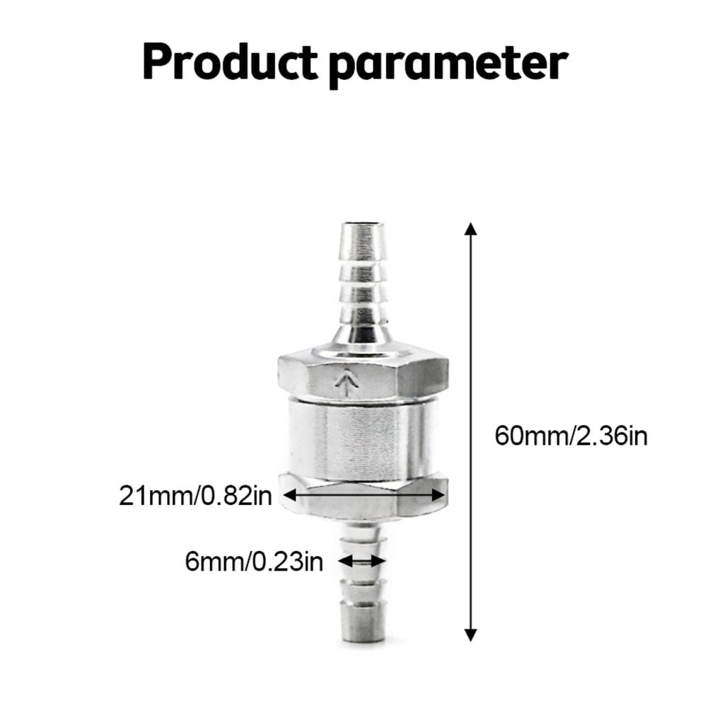 Automotive Aluminum Alloy Fuel Non Return Check Valve One Way Petrol Diesel Valve – Buy The Best Products In The Online Store