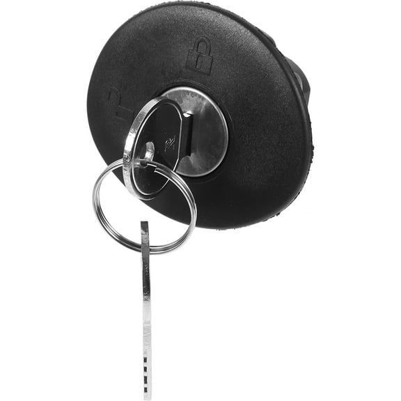 FONDOTIN Gas Tank Lock Cap Fuel Tank Cap Durable Metal Black 1Pcs for Vehicle Owners
