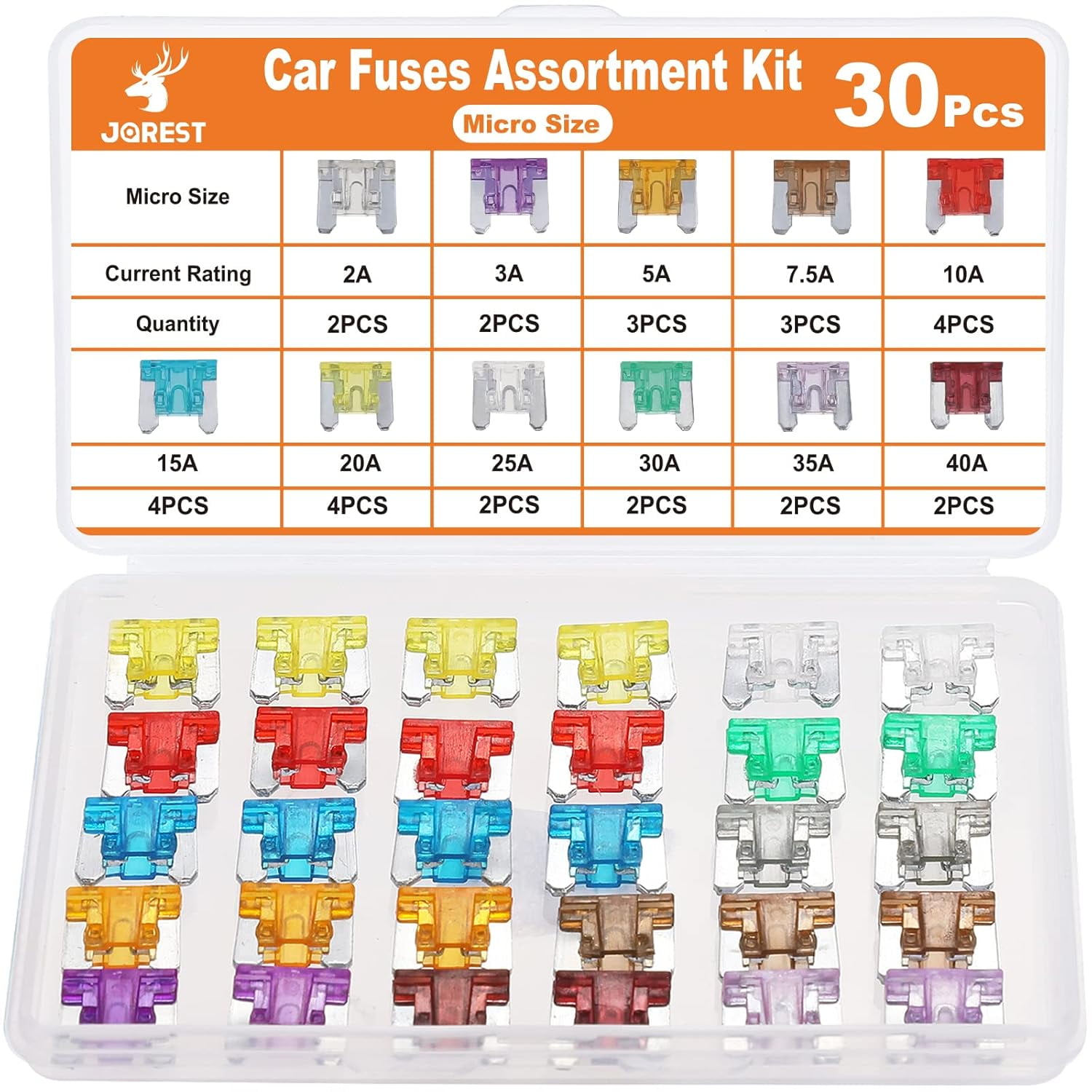 Car Fuse Assortment Kit, Blade Fuses Automotive +Standard Auto Fuses ...