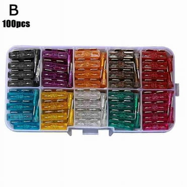 Car Fuses 50/100pcs Assorted Standard Blade Fuse Set 2A-35A each 5/10pcs E2P2