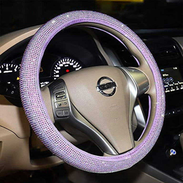 Pink Bling Car Accessories Set of 7 Pack, Car Diamond