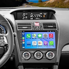Car GPS Navigation 9-inch Radio Stereo for Subaru Forester, WRX, Impreza 2015-2018 FM/RDS Radio Android 15 Player with Carplay Android Auto SWC WiFi Bluetooth 4+64G Backup Camera Support