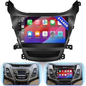 Car GPS Navigation 9inch Radio Stereo for Hyundai Elantra 2014-2016Mid-level and Base Trim Android 15 Player 4+64G Fit for Carplay Android Auto FM SWC WiFi Bluetooth Mirror Link Backup Camera