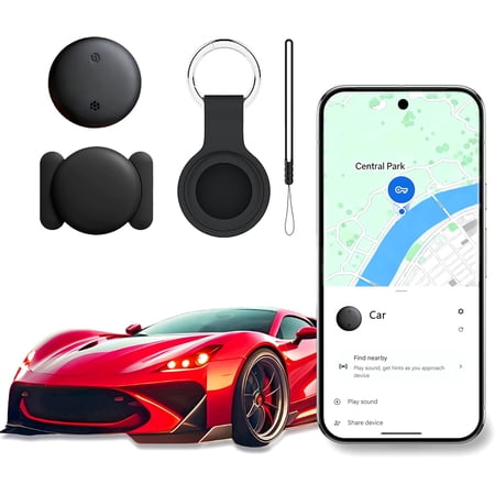 Car GPS Tracker – No Subscription fees Required Ultra-Strong Magnetism mini-Sized and Portable with a 1-Year Battery Life (Android only)