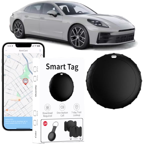 Car GPS Tracker for Vehicles - Hidden Tracking Devices Cars Available Android and iOS No SIM Card Required Real Time Locator Work Vehicle Device Car Wallet Pet