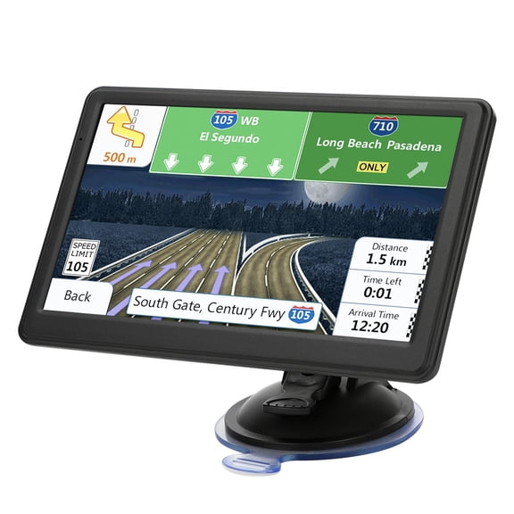 Car GPS navigator, 7-inch touchscreen suitable for RVs and cars