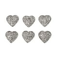 Car Gadgets,Heart Shape Diamond Rhinestone Car Button Sticker Air