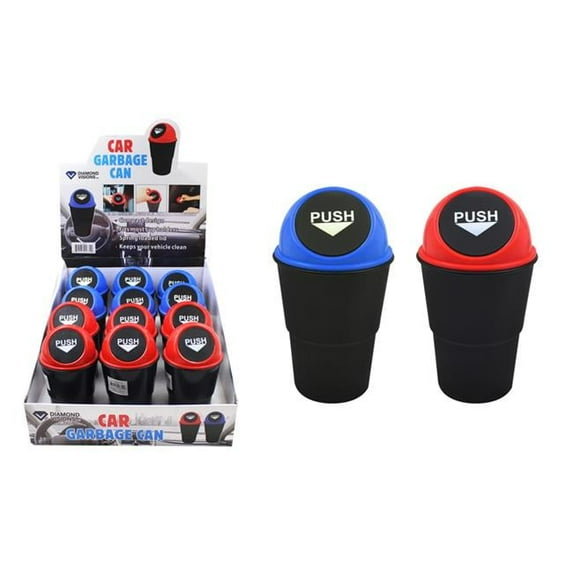 Car Garbage Can, Assorted Color - Case of 12