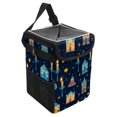 Car Garbage Can Foldable Trash Can with Leakproof Lid, Hanging