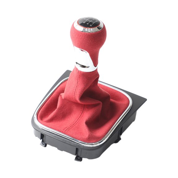 Car Gear Knob with Dust Boot for Golf 5 MK6 04-09 5/6 Speed Manual/Auto Gear Shifter Cover Replacement