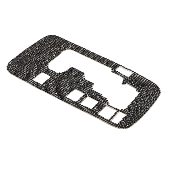 FONDOTIN Universal Gear Stick Cover Car Interior Sticker Rhinestone Black 1Pack