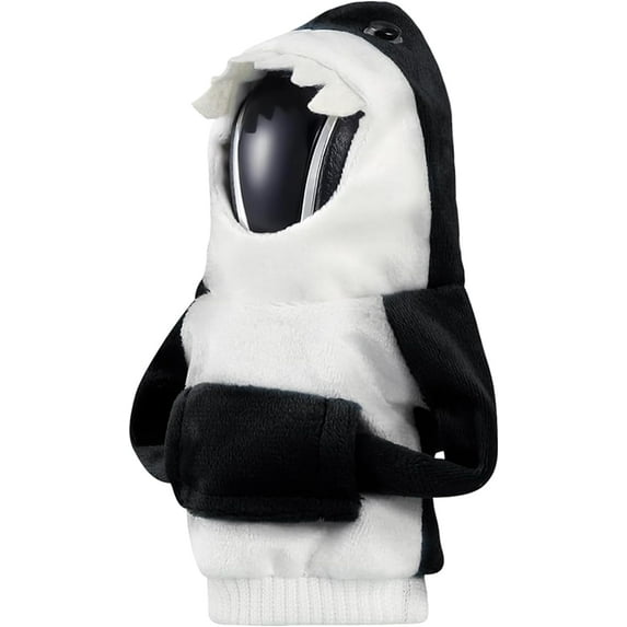Car Gear Shift Cover, Car Shift Knob with Shark Hoodie, Winter Warm Hoodie Gear Shift Cover, Car Accessories and Decorations Cute Shift Knob Cover Universal for Car Gear Shifter