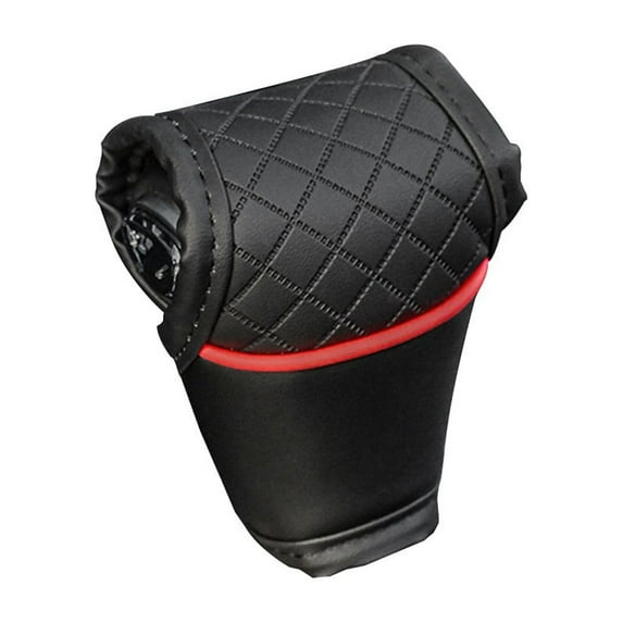 Car Gear Shift Cover PU Leather Shift Lever Cover Gearbox Shifter Knob Protector
