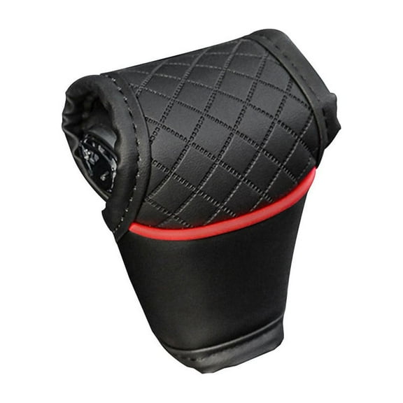 Car Gear Shift Cover PU Leather Shift Lever Cover Gearbox Shifter Knob Protector