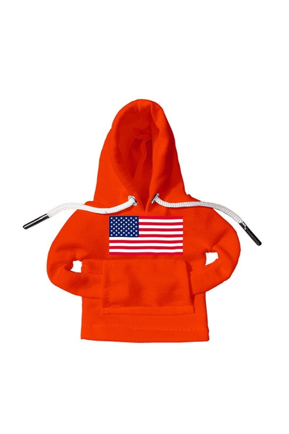 Car Gear Shift Hoodie, Universal Gear Shift Knob Cover, Car Interior Accessories And Decorations, USA Flag Gear Shifter Knob, Automotive Interior Cute Gadgets-Orange