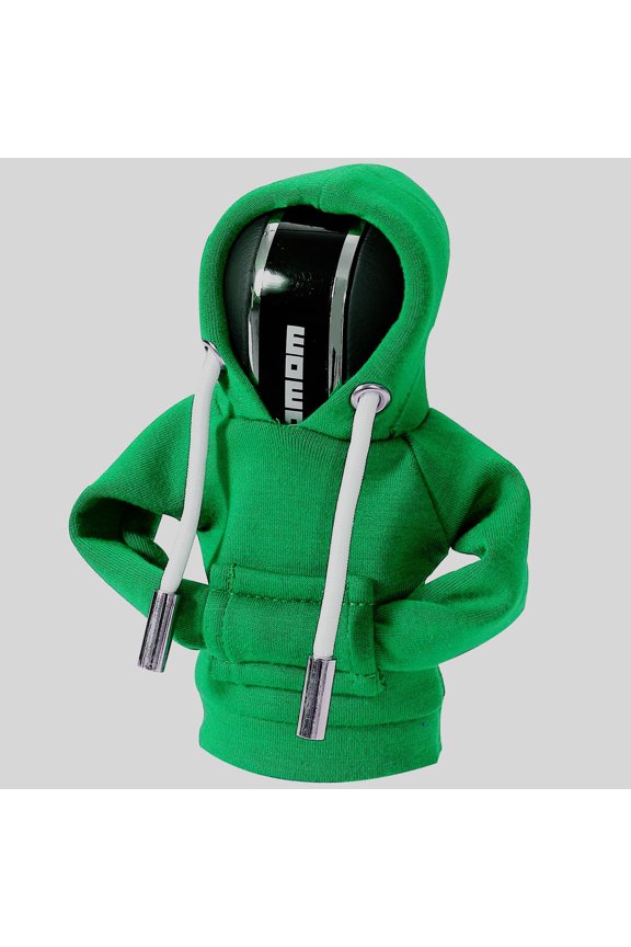 Car Gear Shift Hoodie, Universal Gear Shift Knob Cover, Hoodie For Car Shifter, Automotive Manual Interior Cute Gadgets, Car Interior Accessories, Car Shifter Stick Protector Decoration-Green