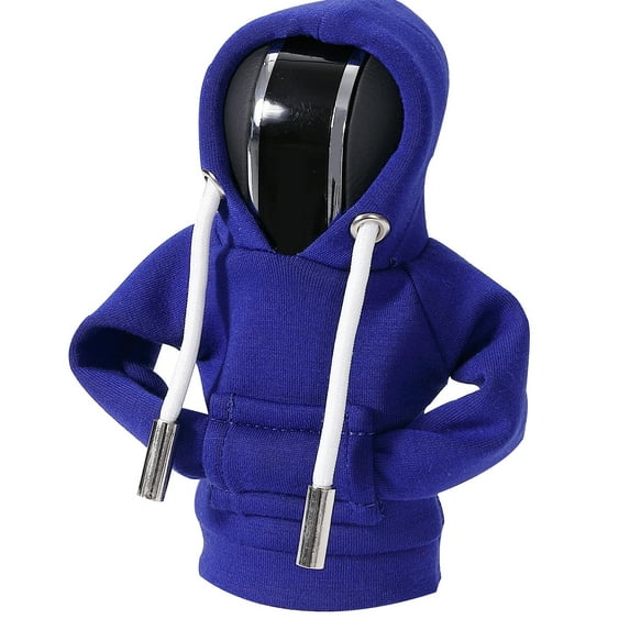 Car Gear Shift Hoodie, Universal Gear Shift Knob Cover, Hoodie For Car Shifter, Automotive Manual Interior Cute Gadgets, Car Interior Accessories, Car Shifter Stick Protector Decoration-Blue