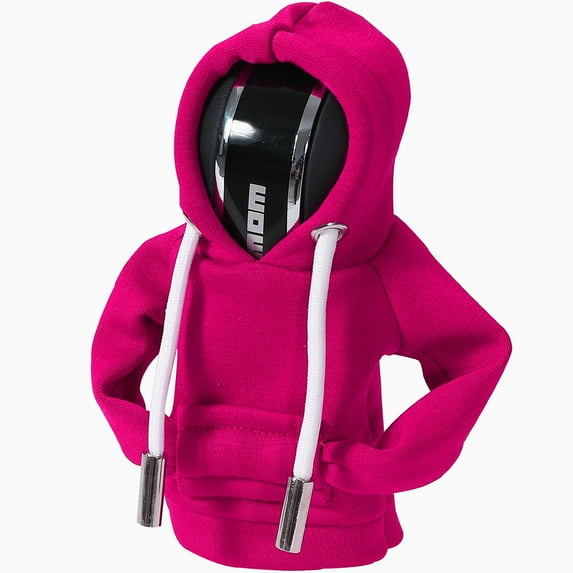 Car Gear Shift Hoodie, Universal Gear Shift Knob Cover, Hoodie For Car Shifter, Automotive Manual Interior Cute Gadgets, Car Interior Accessories, Car Shifter Stick Protector Decoration-Pink