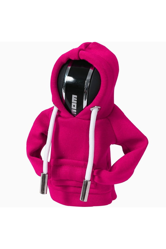Car Gear Shift Hoodie, Universal Gear Shift Knob Cover, Hoodie For Car Shifter, Automotive Manual Interior Cute Gadgets, Car Interior Accessories, Car Shifter Stick Protector Decoration-Pink