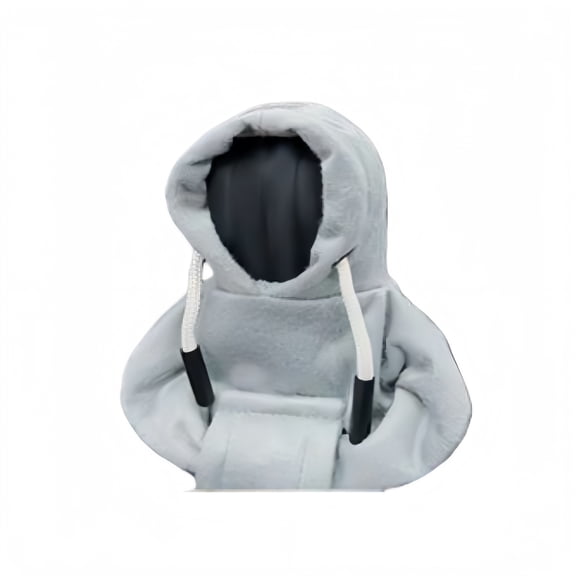 Car Gear Shift Hoodie, Universal Gear Shift Knob Cover, Hoodie For Car Shifter, Automotive Manual Interior Cute Gadgets, Car Interior Accessories And Decorations-grey-One piece